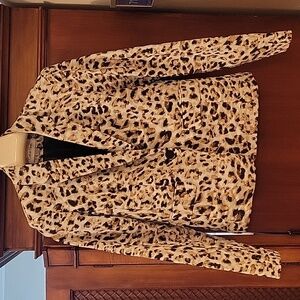 Calvin Klein | Leopard Print Blazer Jacket Office Classic - size 4 - NWOT